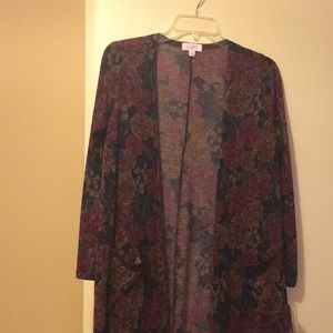 S Lularoe Sarah Pixelated Floral-New
